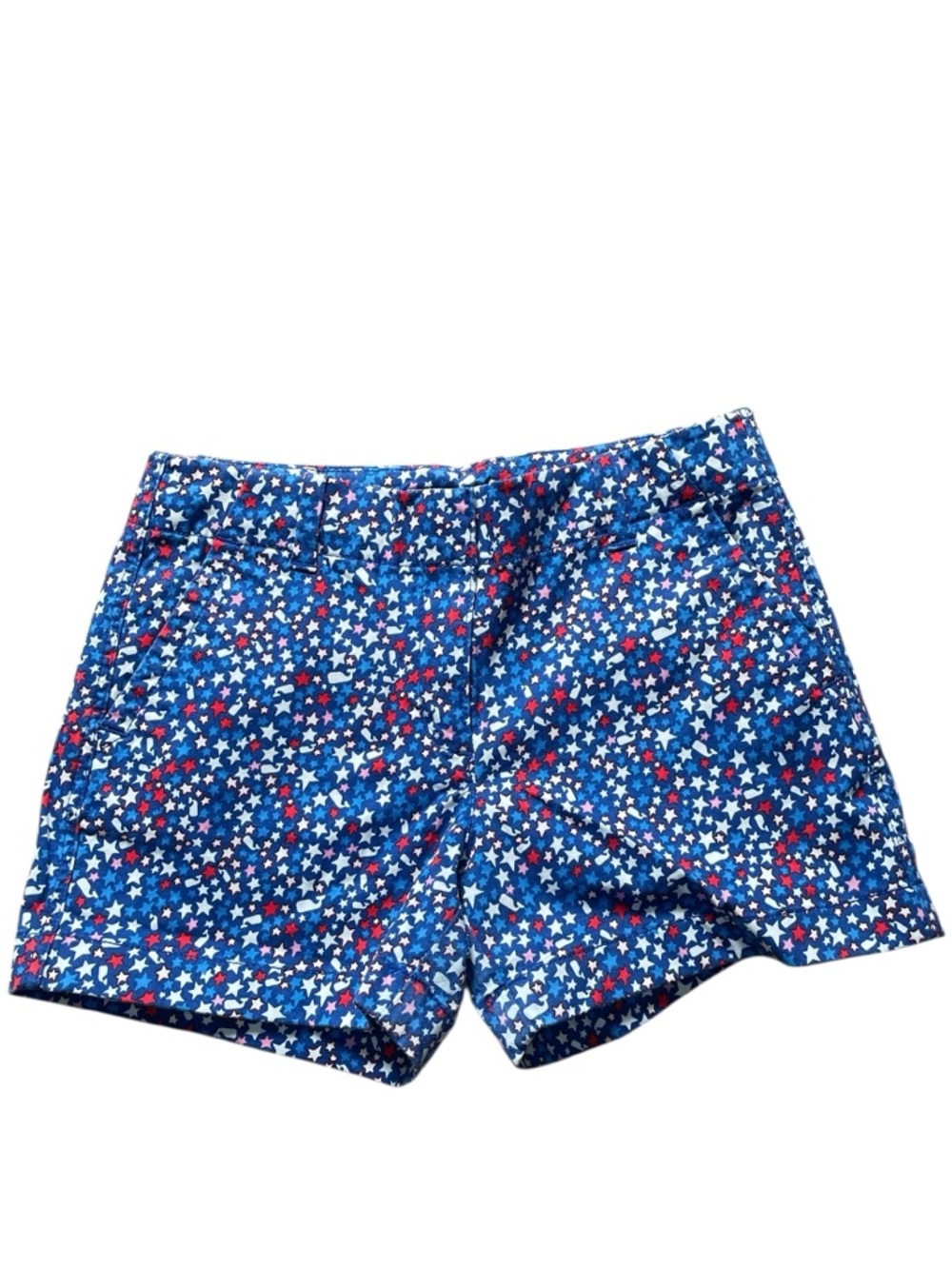 Vineyard Vines Red, White and Blue Shorts with Stars and Whales-Girls Size 10